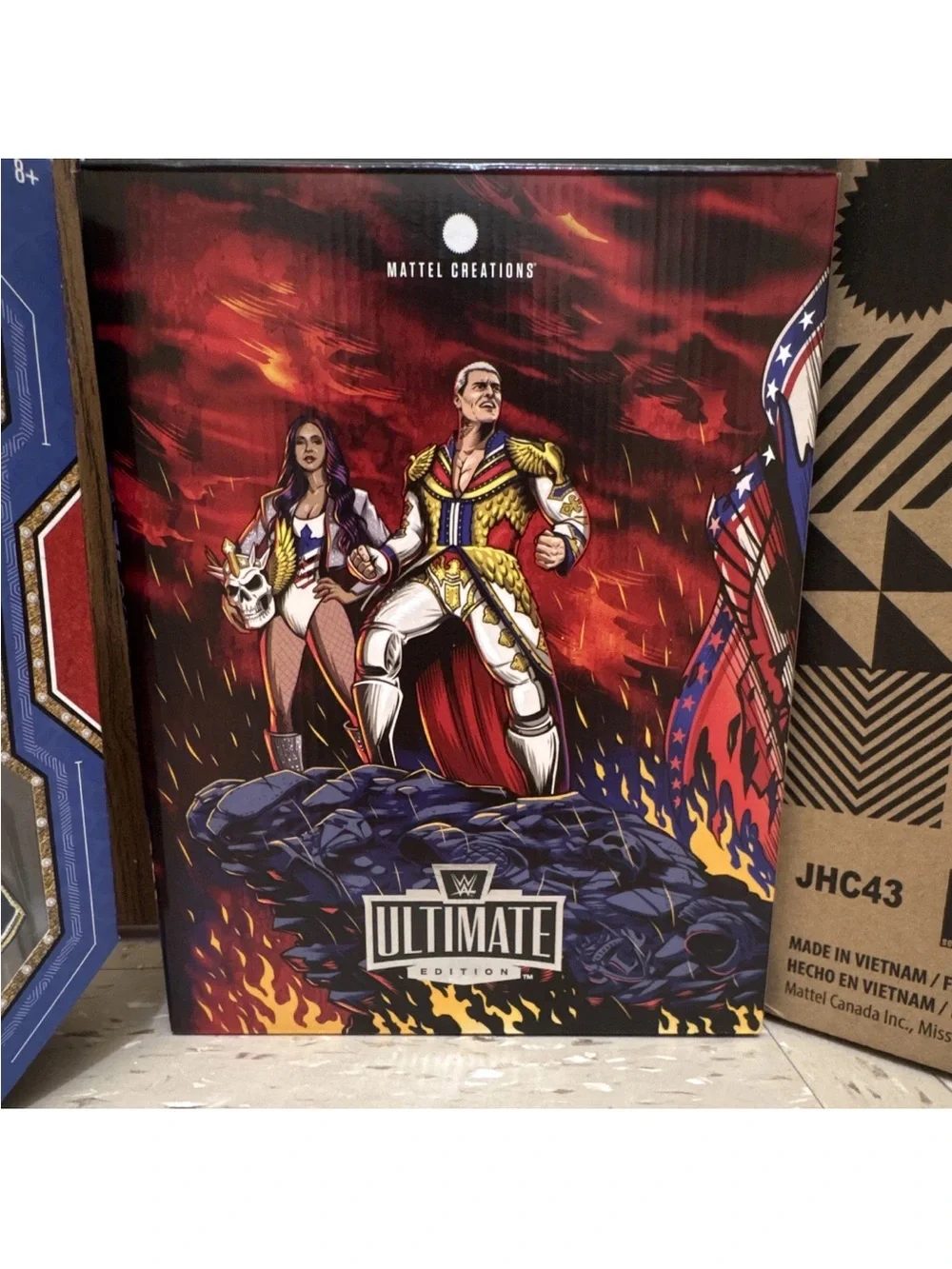 Mattel WWE Brandi & Cody Rhodes Action Figure Set - Blue, Gold, White